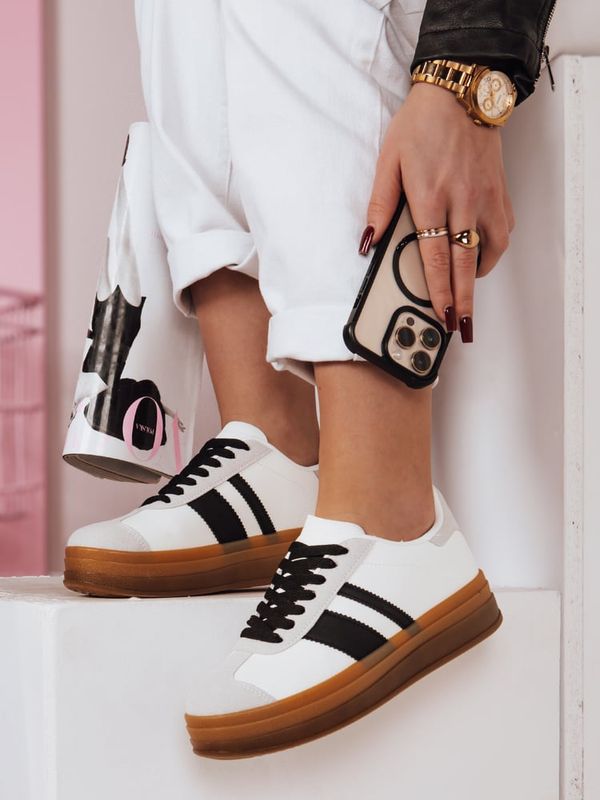 DStreet Sportowe sneakersy damskie RUNTAG białe Dstreet