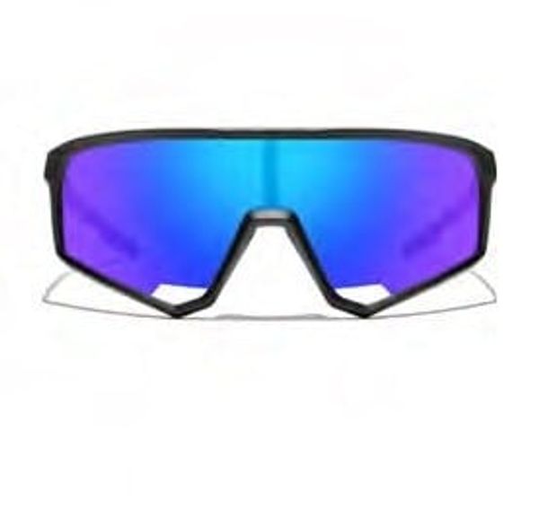 WAYE Sports sunglasses WAYE - 7 Black w Blue Multi lens Cat. 3