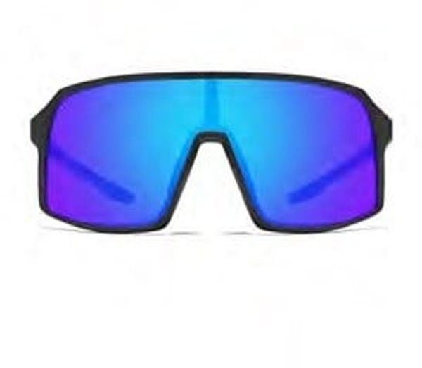 WAYE Sports sunglasses WAYE - 7 Matt Black w Blue Multi lens Cat. 3