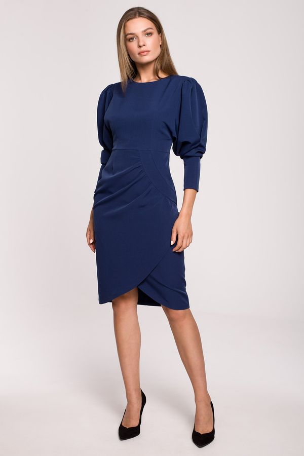 Stylove Stylove Woman's Dress S284 Navy Blue