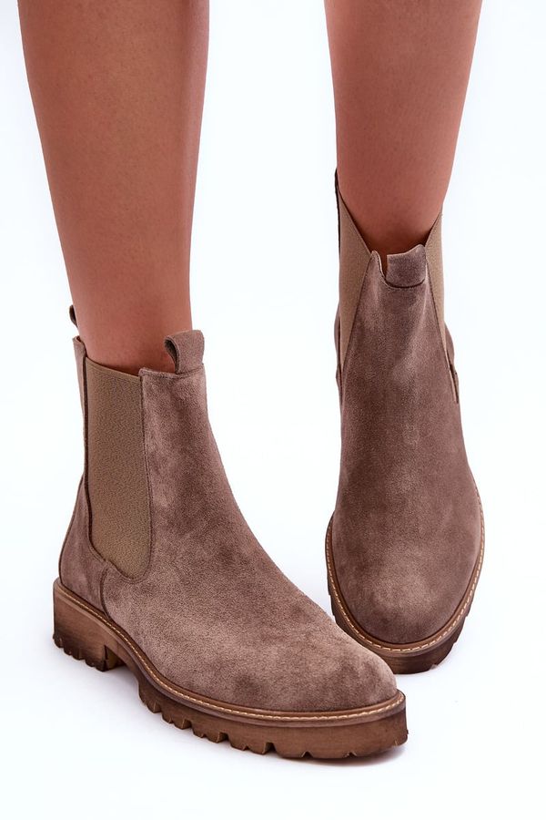 Nicole Suede Ankle Boots Brown  Nicole 2672