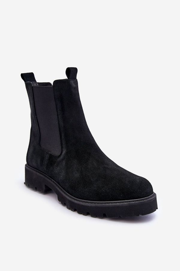 Nicole Suede Ankle Boots Nicole Black  2672