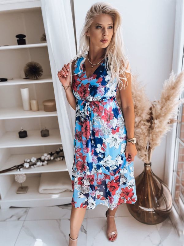 DStreet Sukienka MADAM niebieska Dstreet