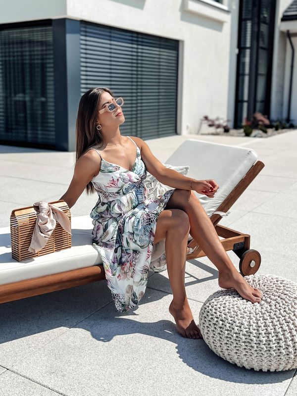 DStreet Sukienka SERENA biała Dstreet