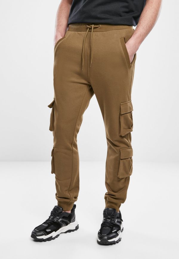 Urban Classics Summer olive terry trousers with double pocket