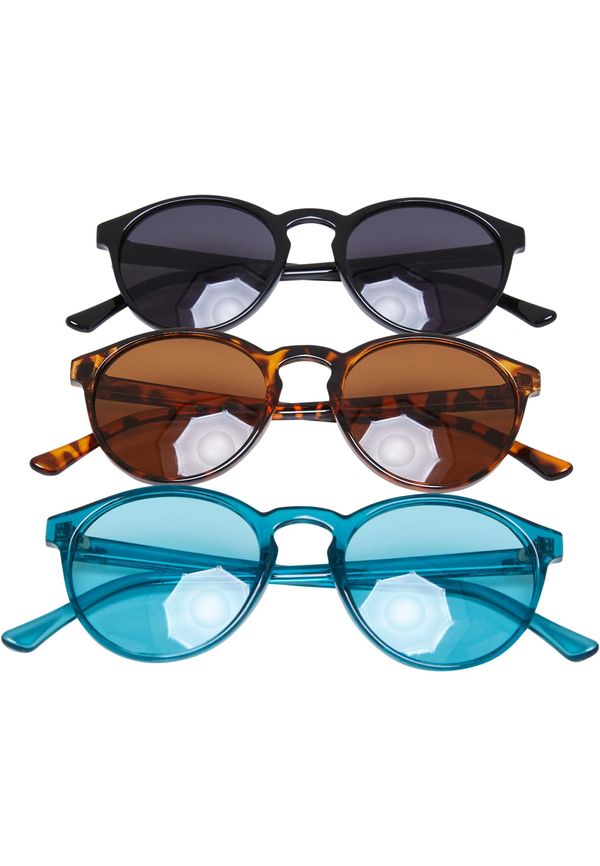 Urban Classics Accessoires Sunglasses Cypress 3-Pack Black/Water Green/Amber