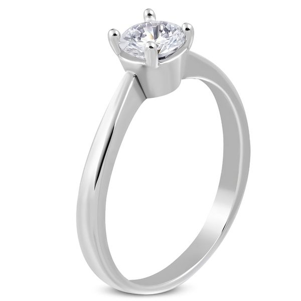 Kesi Surgical steel engagement ring CZ classic