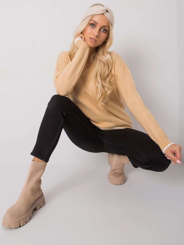 RUE PARIS Sweater-ASM-SW-7433.96-camel