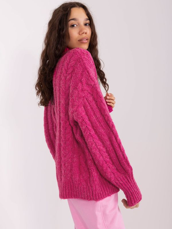 Wool Fashion Italia Sweater-AT-SW-2363-2.04P-Fuchsia