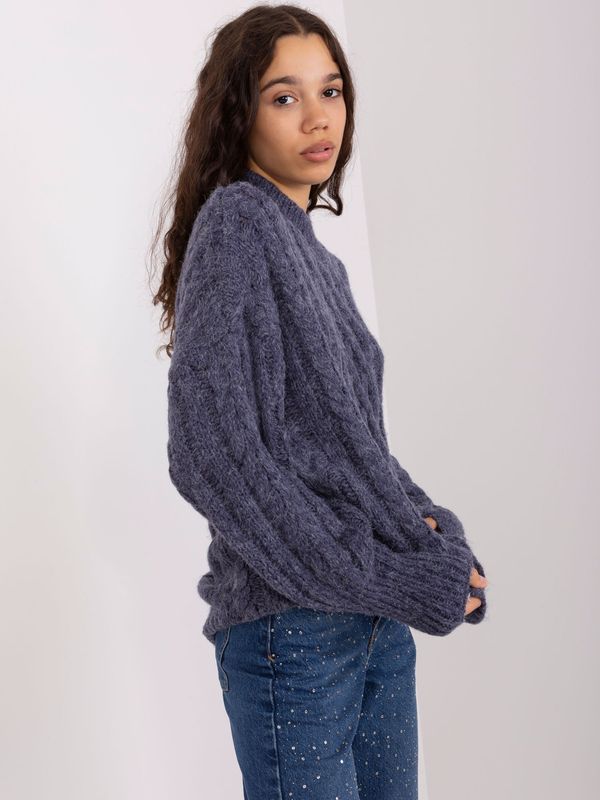 Wool Fashion Italia Sweater-AT-SW-2363-2.11P-navy blue
