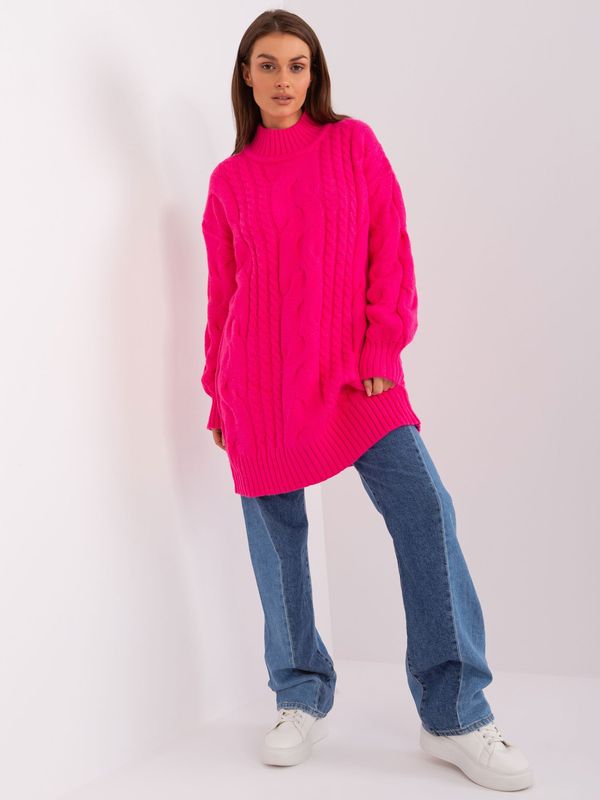 Wool Fashion Italia Sweater-AT-SW-2367-1.35P-fluo pink
