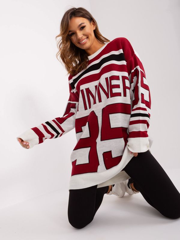 BADU Sweater-BA-SW-2206.48P-burgundy