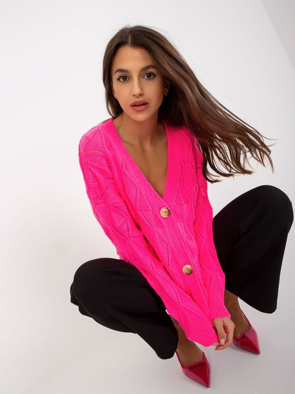 RUE PARIS Sweater-LC-SW-8035.06X-fluo pink