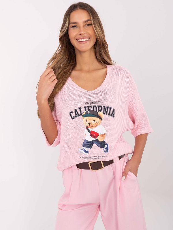 Italy Moda Sweater-MI-SW-2101.06-light pink