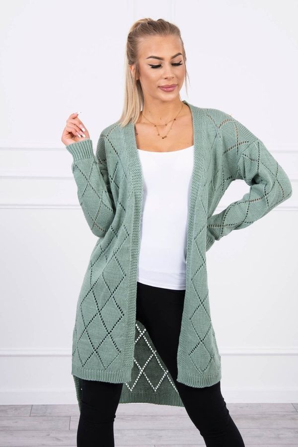 Kesi Sweater with a geometric pattern dark mint