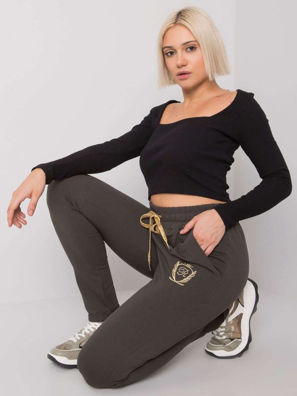 RELEVANCE Sweatpants-RV-DR-6685.70P-dark khaki