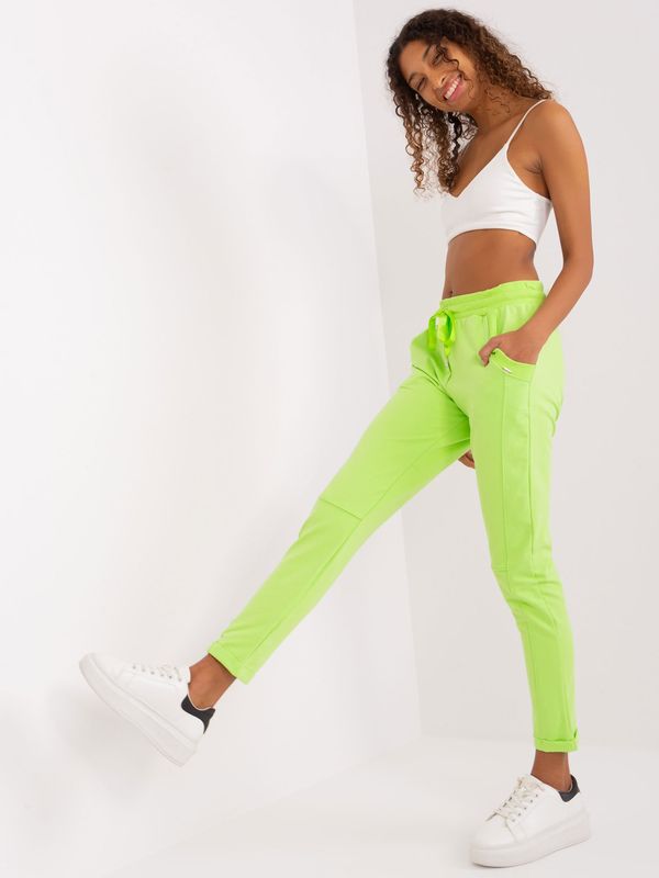 RELEVANCE Sweatpants-RV-DR-7517.22-lime green