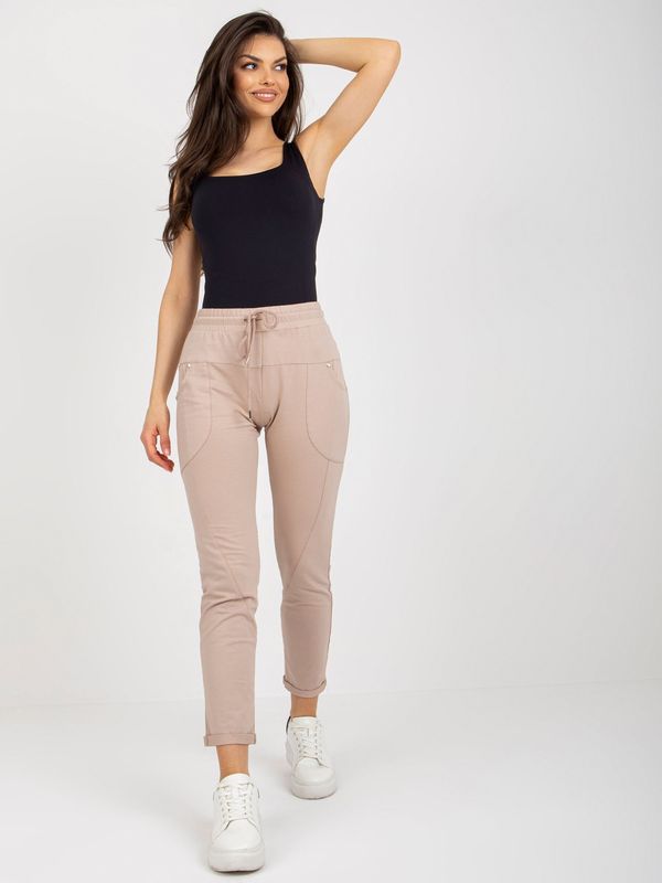 RELEVANCE Sweatpants-RV-DR-8696.20-beige