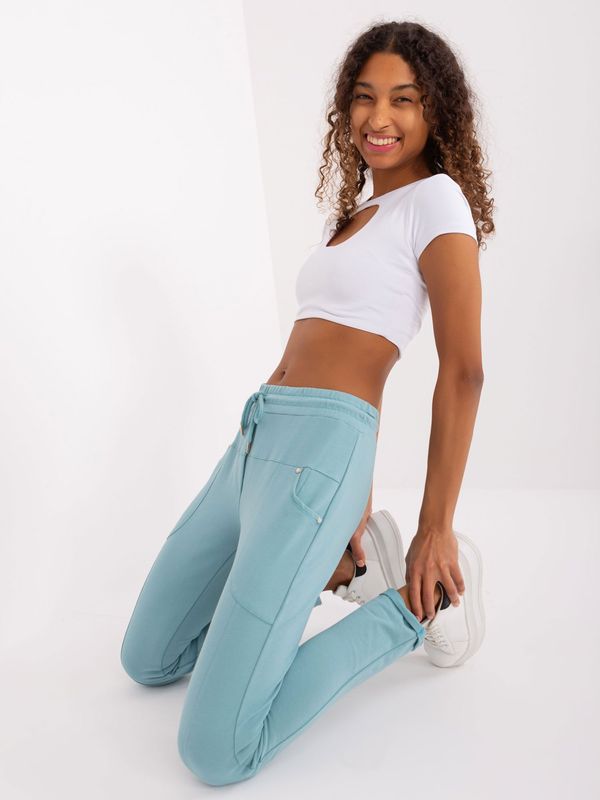 RELEVANCE Sweatpants-RV-DR-8696.20-mint