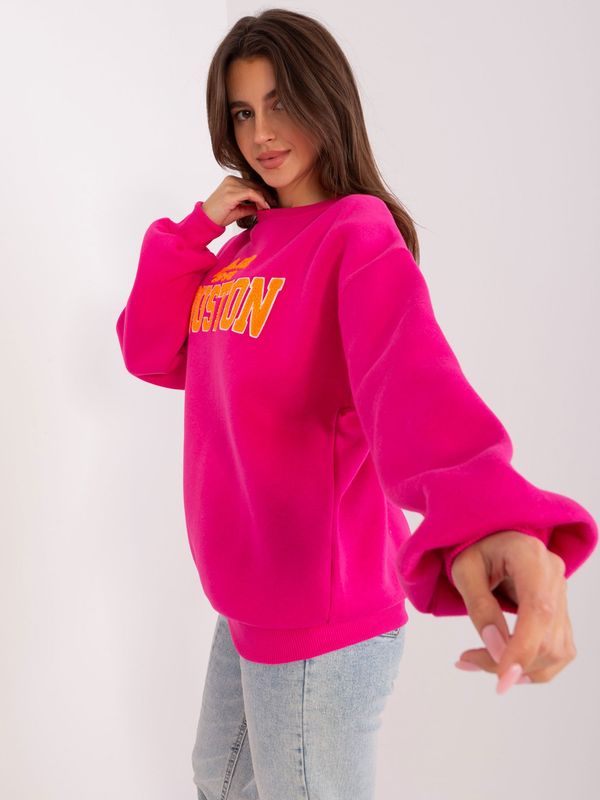 Wow Donna Sweatshirt-EM-BL-617-13.98P-fuchsia