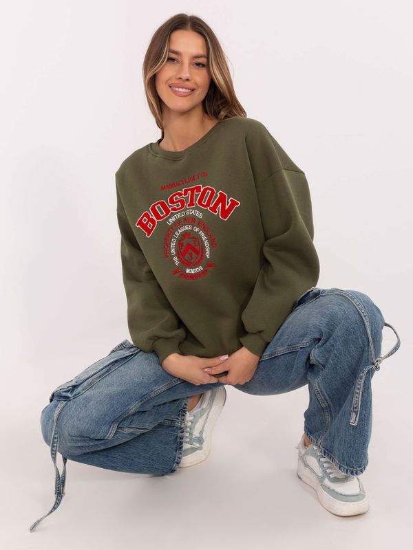 My Red Lips Sweatshirt-EM-BL-617-15.51P-khaki