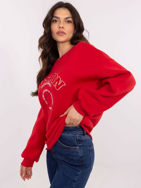 My Red Lips Sweatshirt-EM-BL-617-15.55P-red
