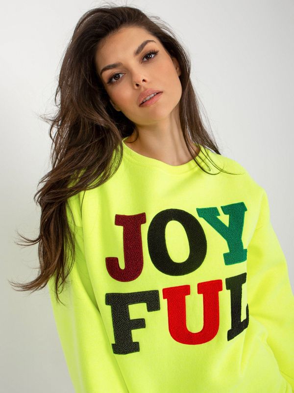 My Red Lips Sweatshirt-EM-BL-617-5.00X-fluo yellow
