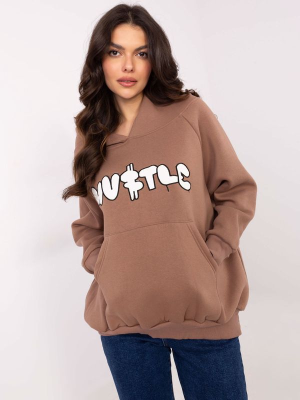 My Red Lips Sweatshirt-EM-BL-881.16-brown