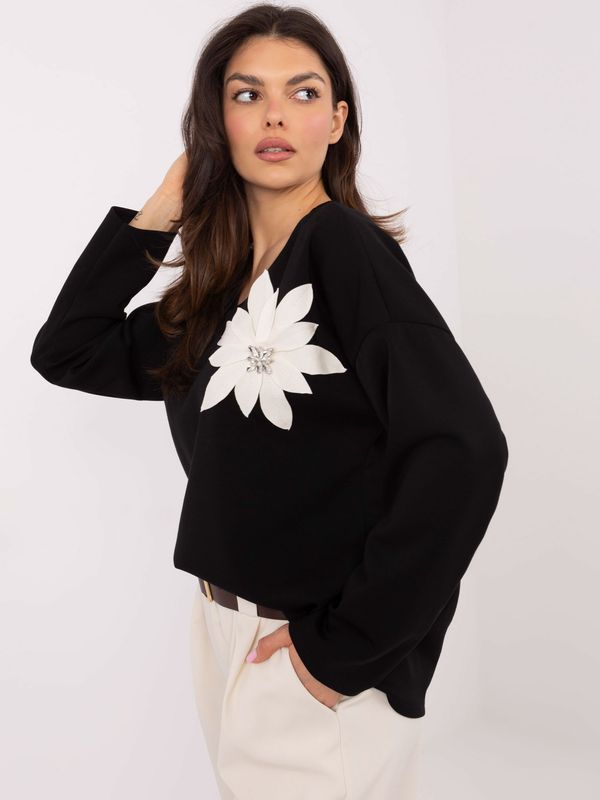 Italy Moda Sweatshirt-MI-BL-M6101.44-black