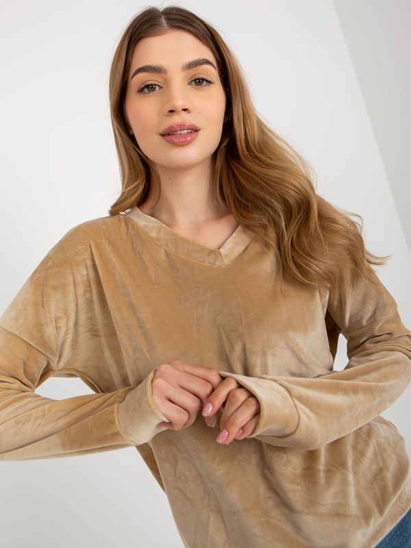 RELEVANCE Sweatshirt-RV-BL-8441.07P-camel