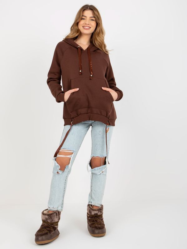 Och Bella Sweatshirt-TW-BL-BL-1003.95P-dark brown