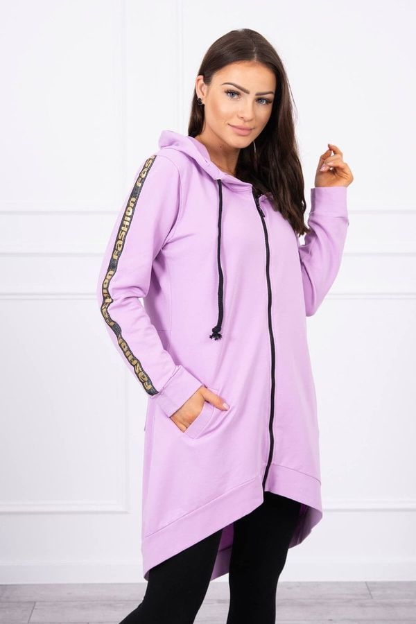 Kesi Sweatshirt with a zipper at the back purple