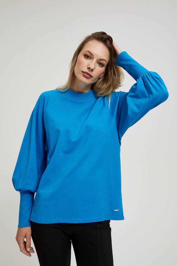 Moodo Sweatshirt with fluffy sleeves