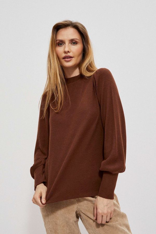 Moodo Sweatshirt with puff sleeves and turtleneck