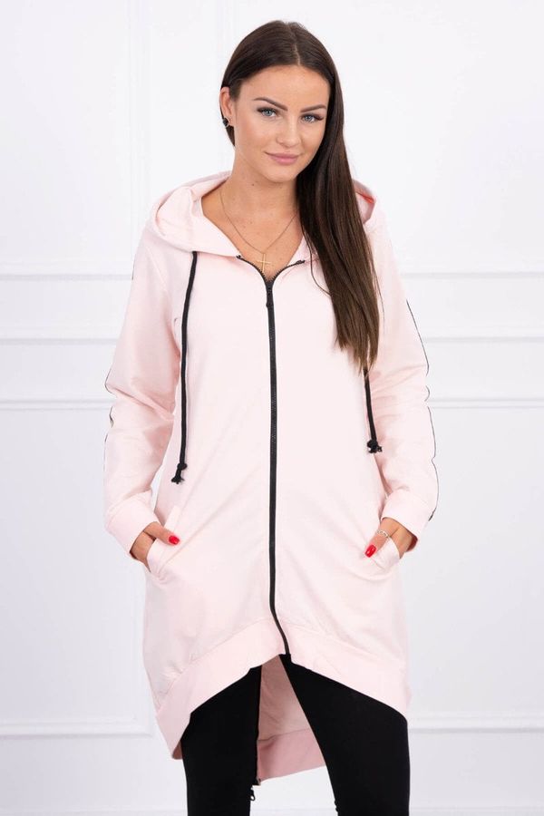 Kesi Sweatshirt with zip back powder pink