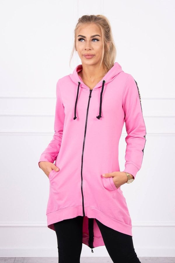 Kesi Sweatshirt with zipper at back light pink