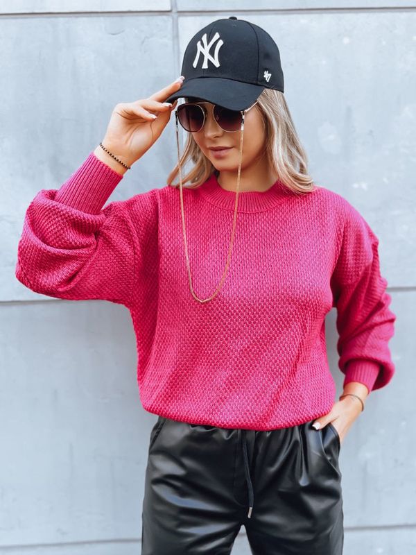 DStreet Sweter damski EMERALD fuksja Dstreet