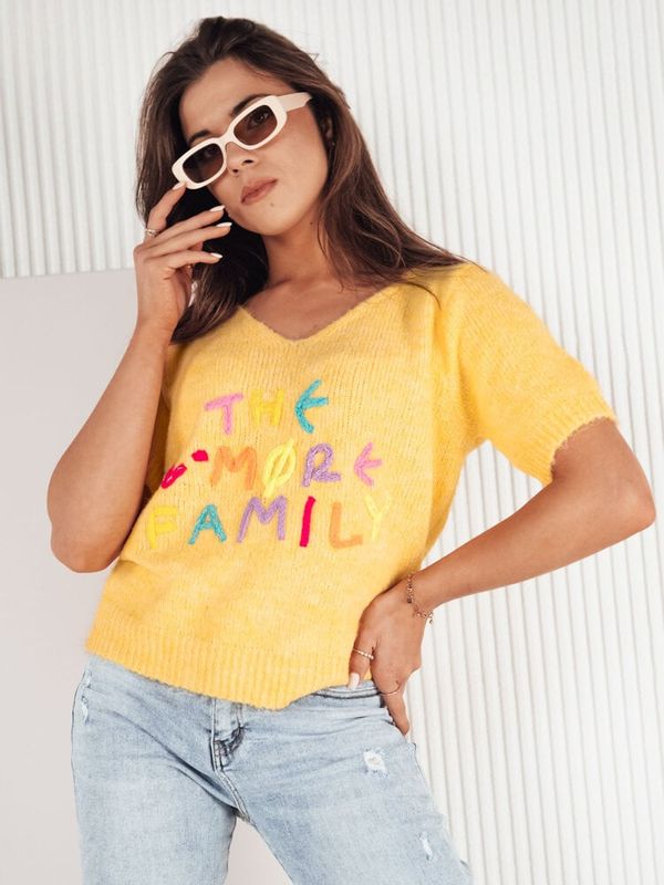 DStreet Sweter damski FATEL żółty Dstreet