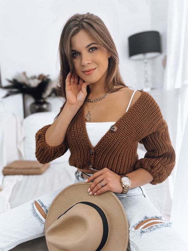 DStreet Sweter damski NUTI kamelowy Dstreet