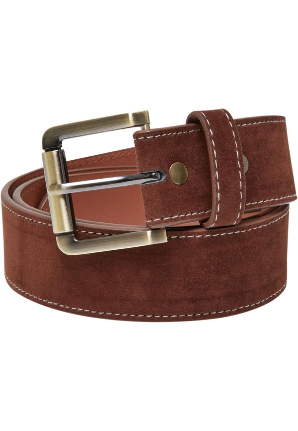 Urban Classics Accessoires Synthetic leather layering strap brown