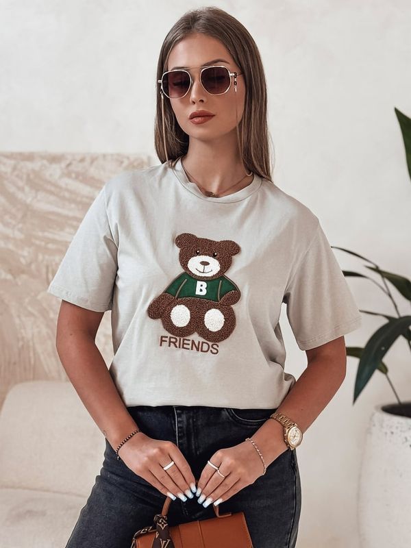 DStreet T-shirt damski BAREN pistacjowy Dstreet