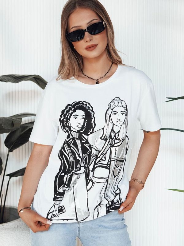 DStreet T-shirt damski COMIS biały Dstreet
