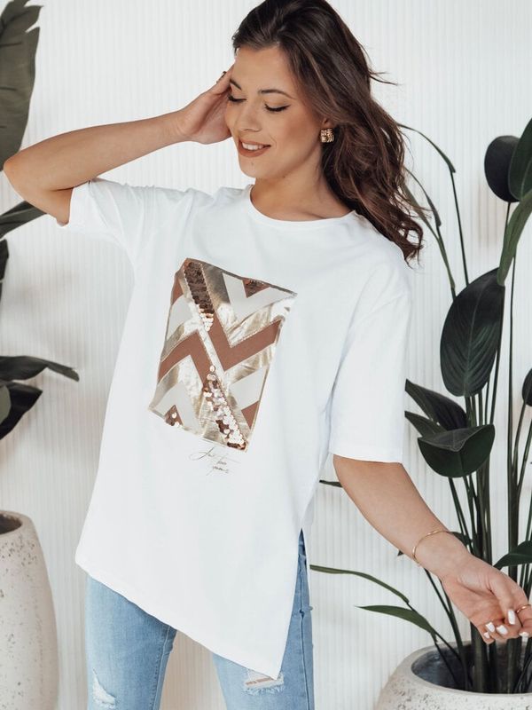 DStreet T-shirt damski PIMAT biały Dstreet