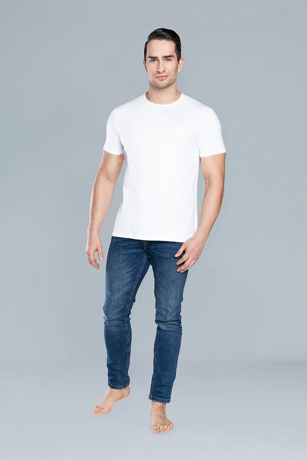 Italian Fashion T-shirt Ikar with short sleeves - white