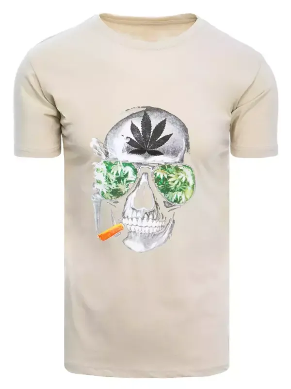 DStreet T-shirt męski beżowy Dstreet