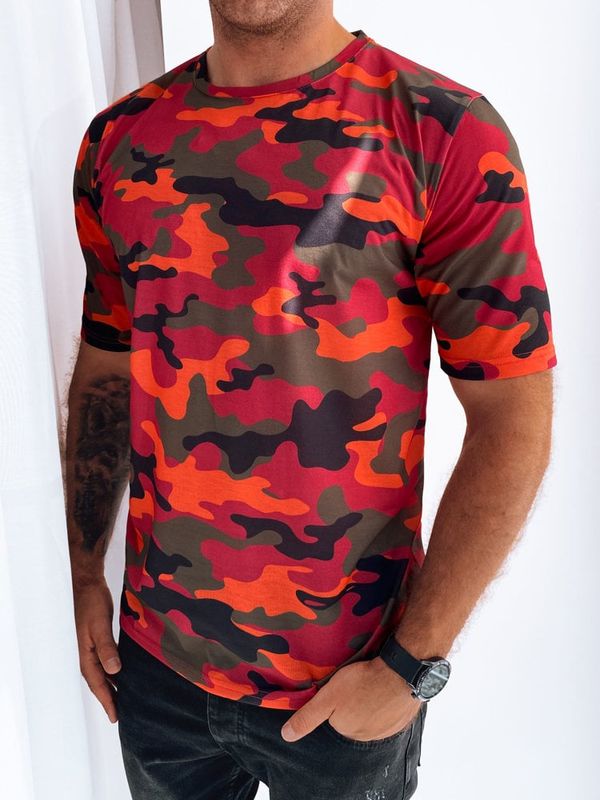 DStreet T-shirt męski pomarańczowy Dstreet