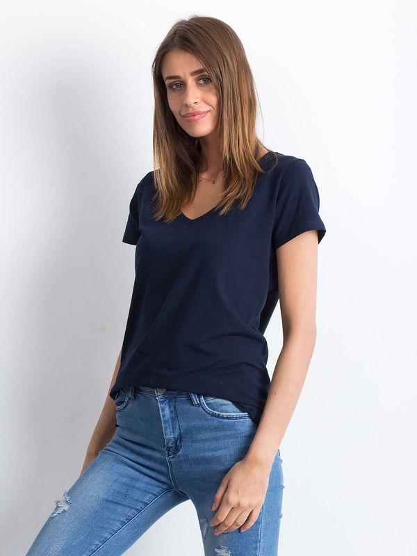 Fashionhunters T-shirt Navy Square