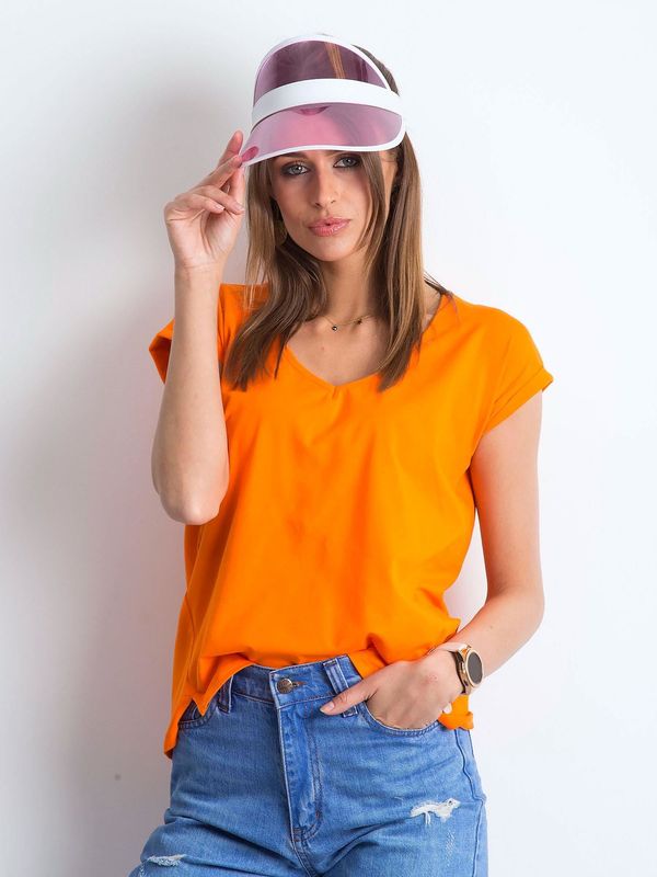 Fashionhunters T-shirt Orange Vibes