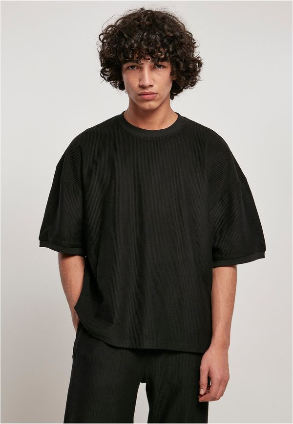 Urban Classics T-shirt Rib Terry Boxes Black