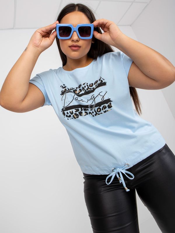 RELEVANCE T-shirt-RV-TS-7657.68P-Light Blue